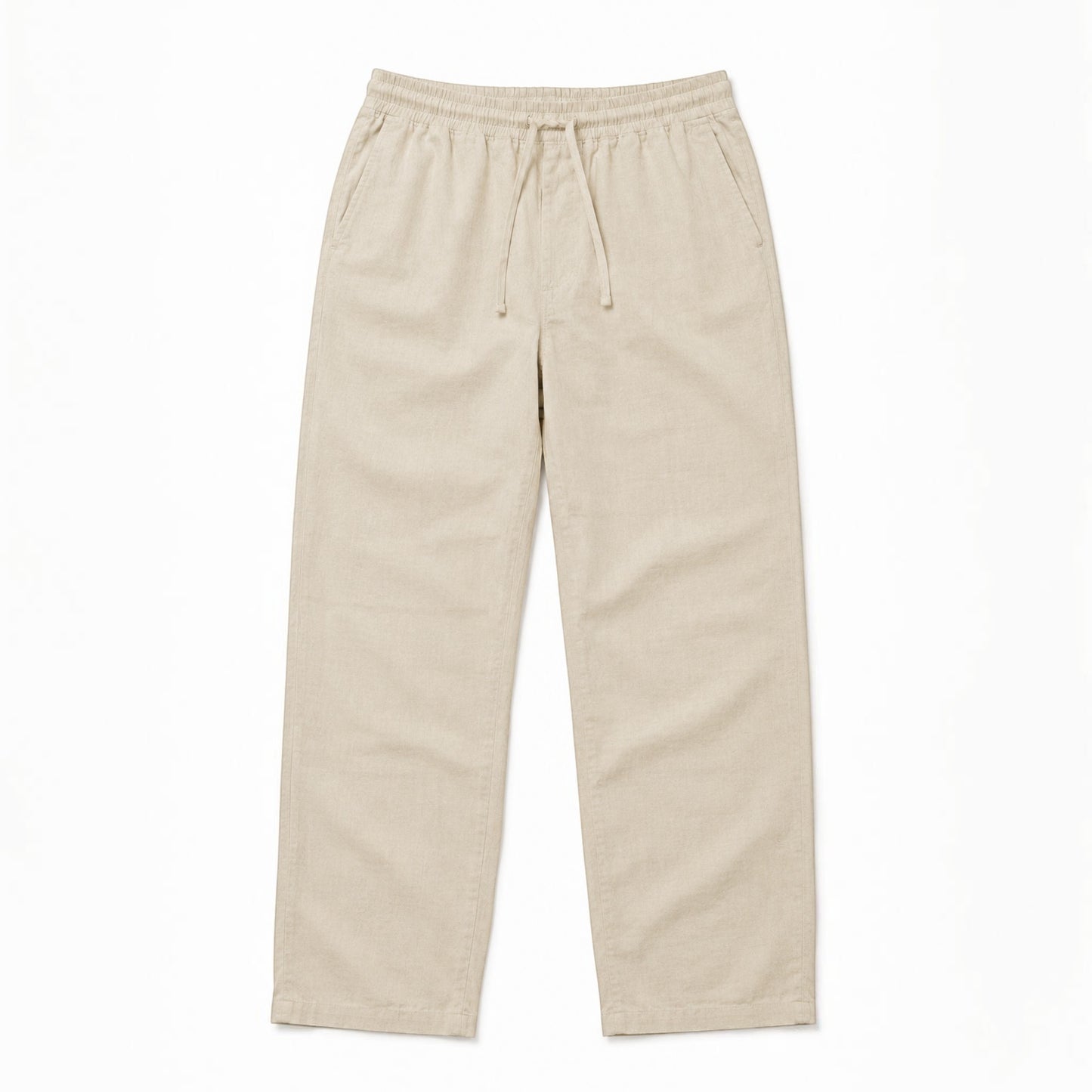 Mu Linen Trousers - Beige