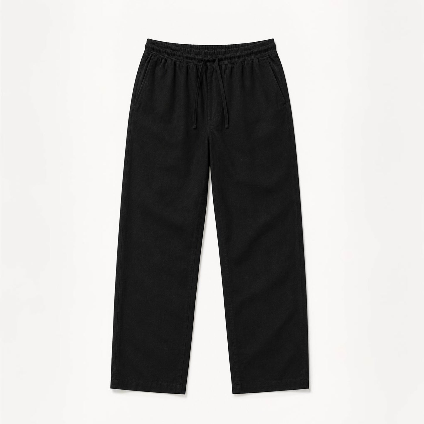 Mu  Linen Trousers - Black