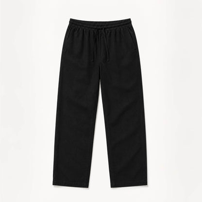 Mu  Linen Trousers - Black
