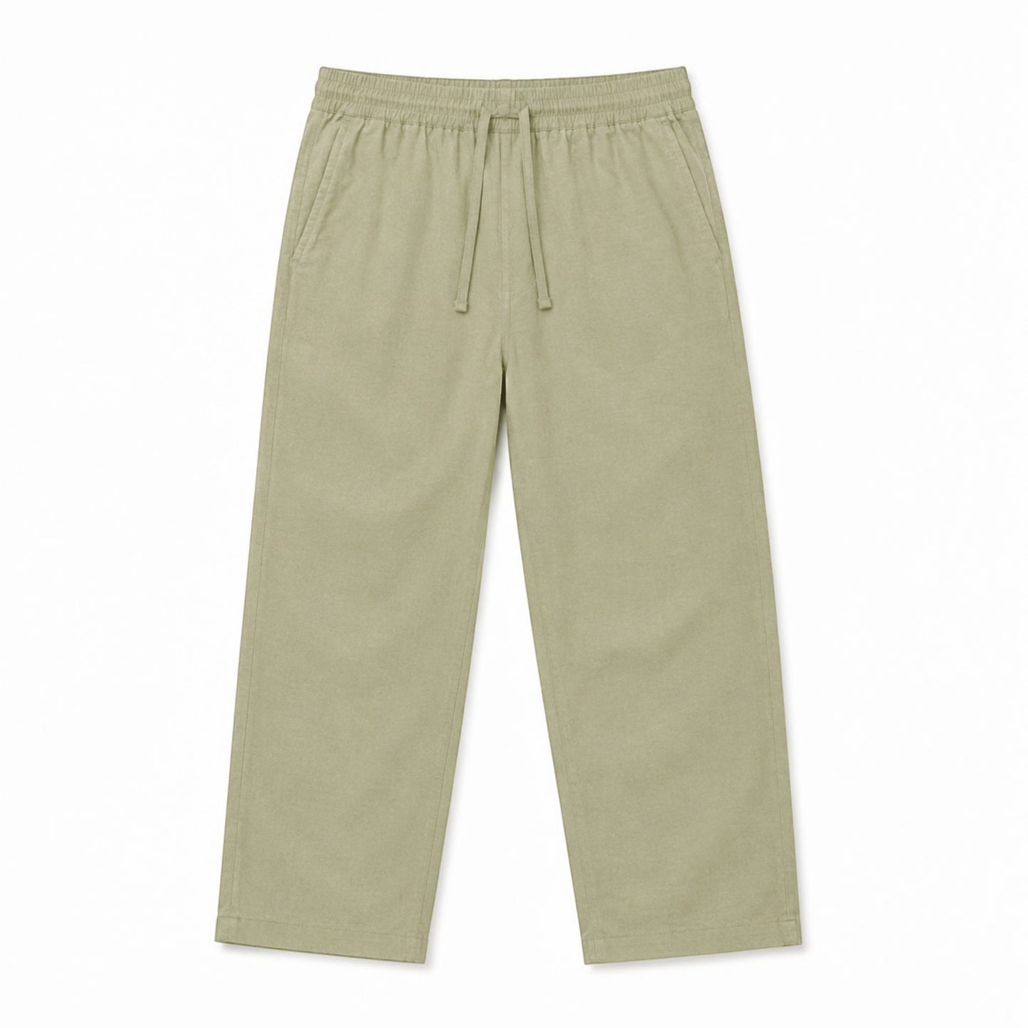 Mu Linen Trousers - Olive