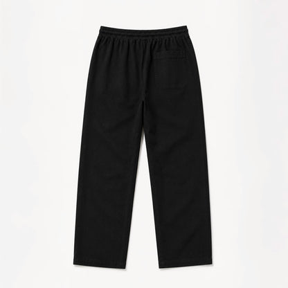 Mu  Linen Trousers - Black