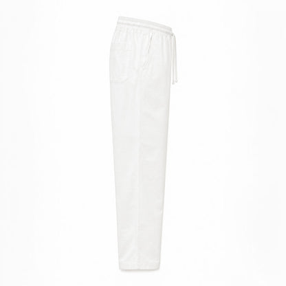 Mu Linen Trousers - White