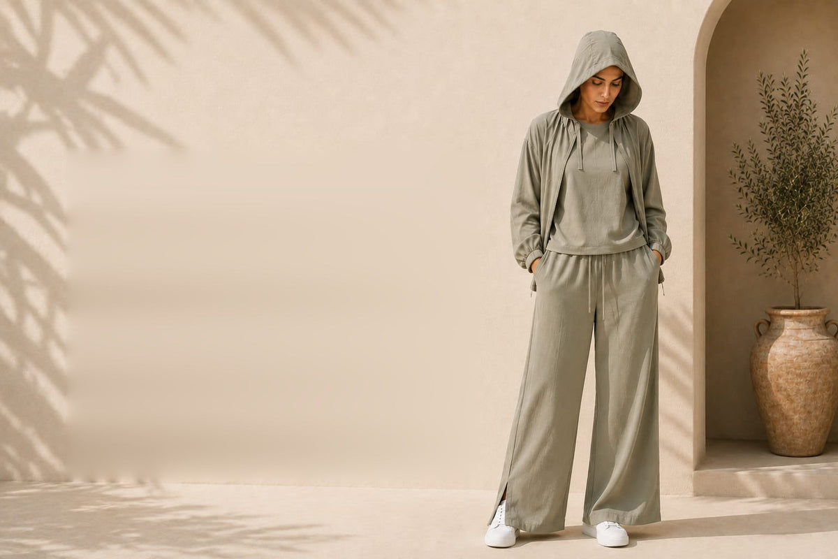 Women collection courtyard background