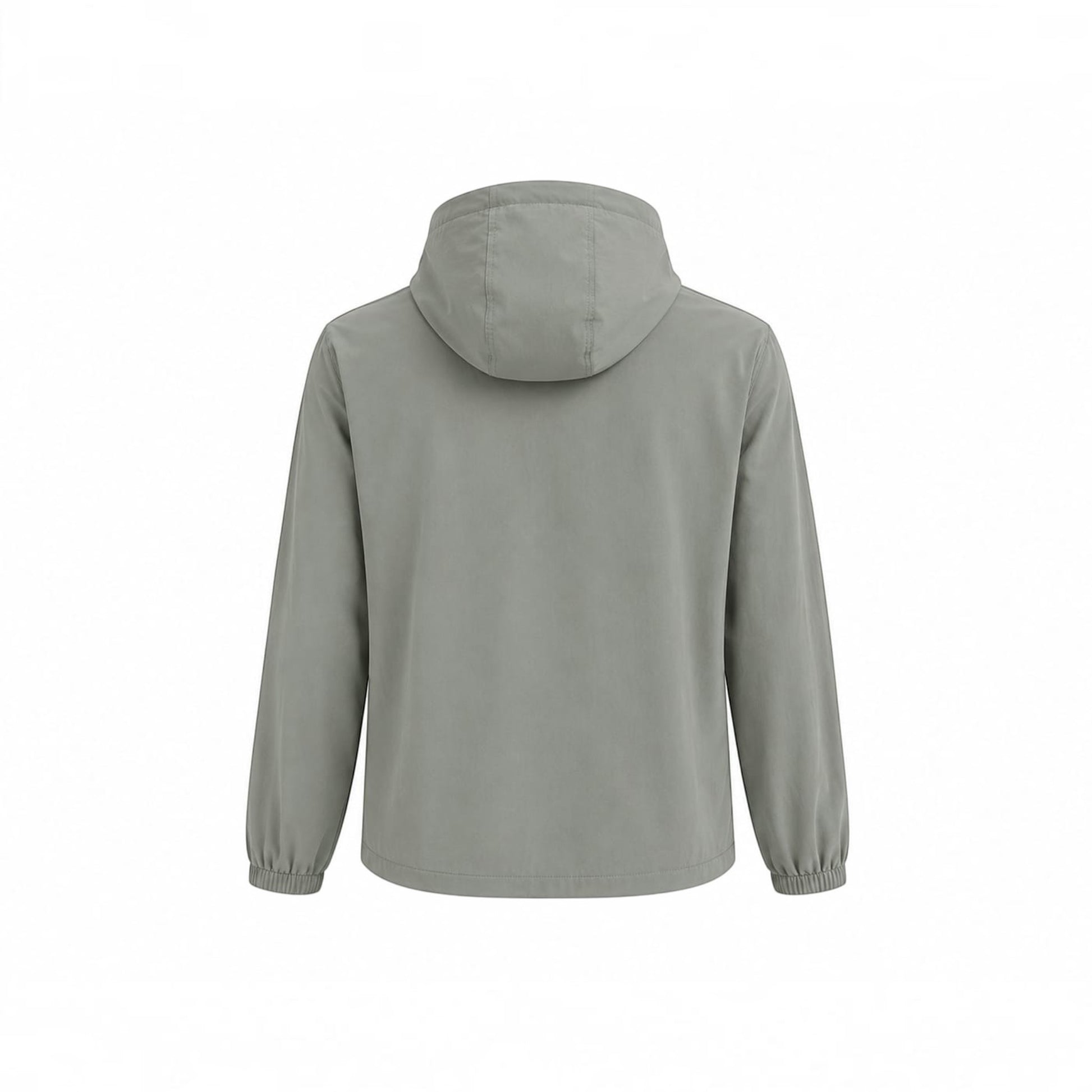 MU SHOP army green hooded zip jacket from a three-piece set, featuring a relaxed fit and elasticated cuffs.