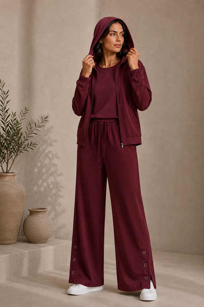 Mu Women's Set - Burgundy