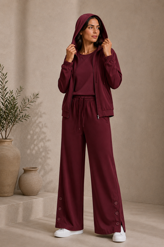 Mu Women's Set - Burgundy