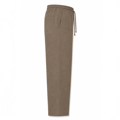 Mu Linen Trousers - Olive